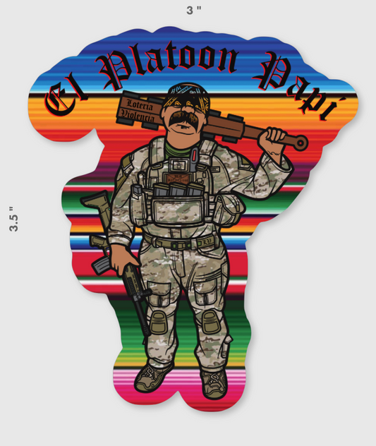 Platoon Papi Sticker
