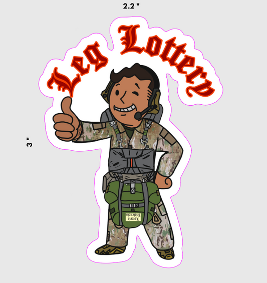 Leg Lottery Sticker