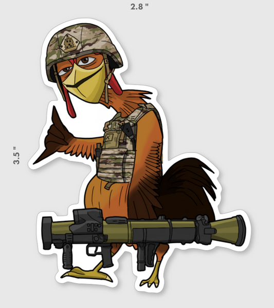 Chicken Joe Goose Sticker