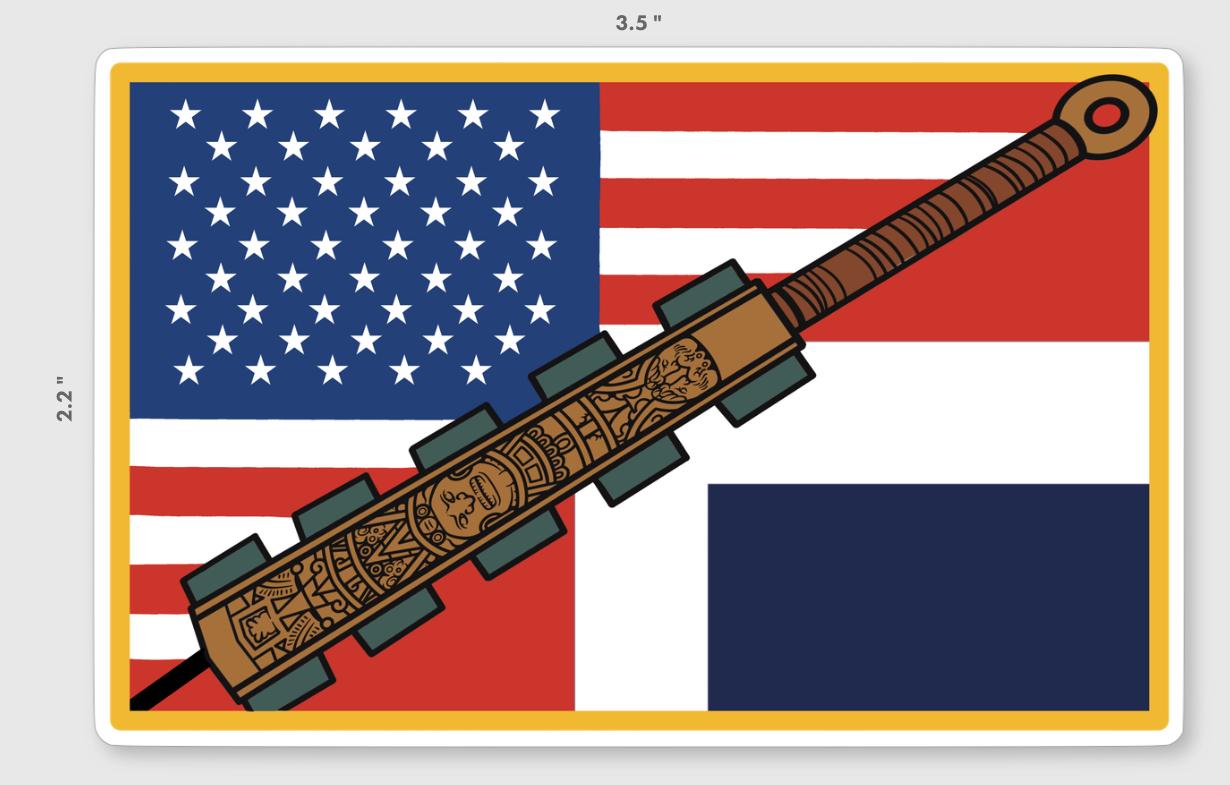 Latino Flag Stickers