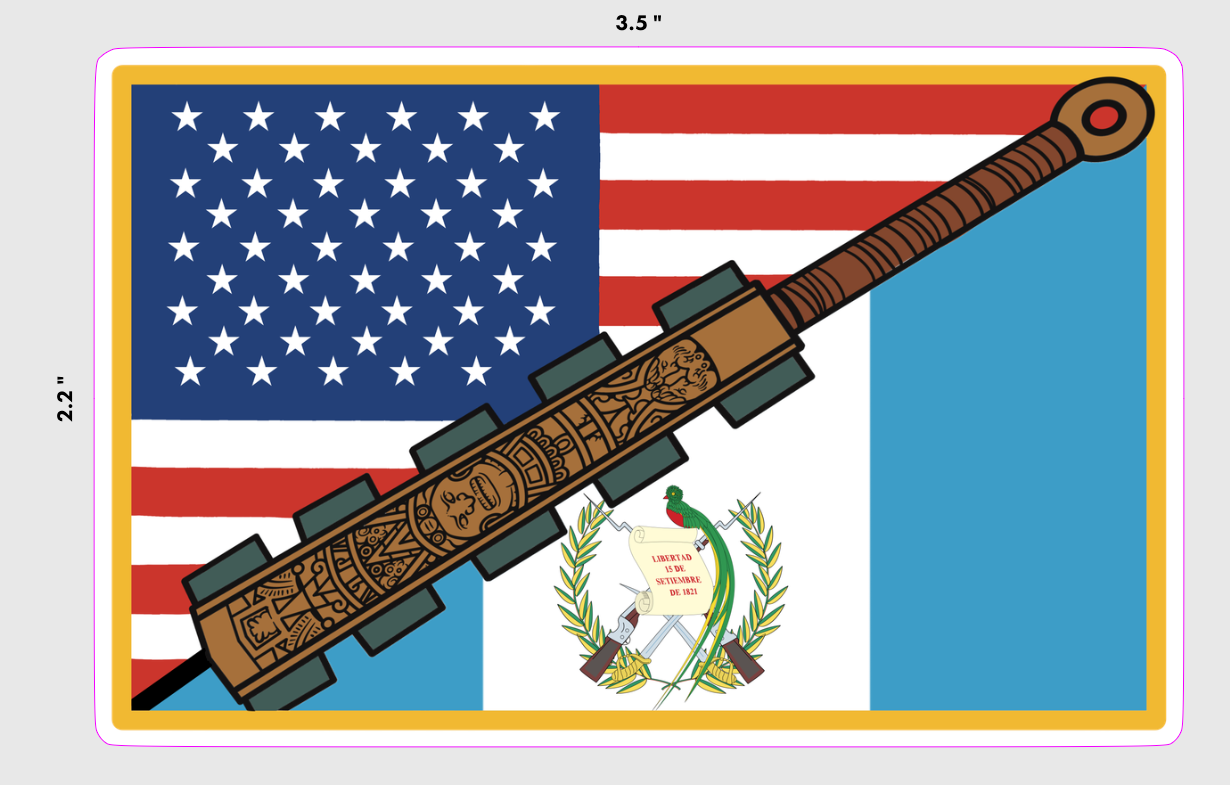 Latino Flag Stickers