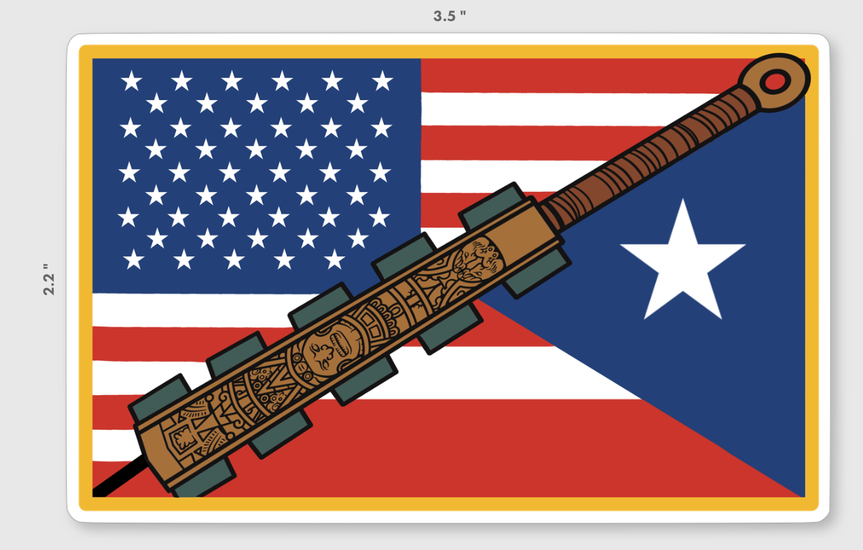 Latino Flag Stickers