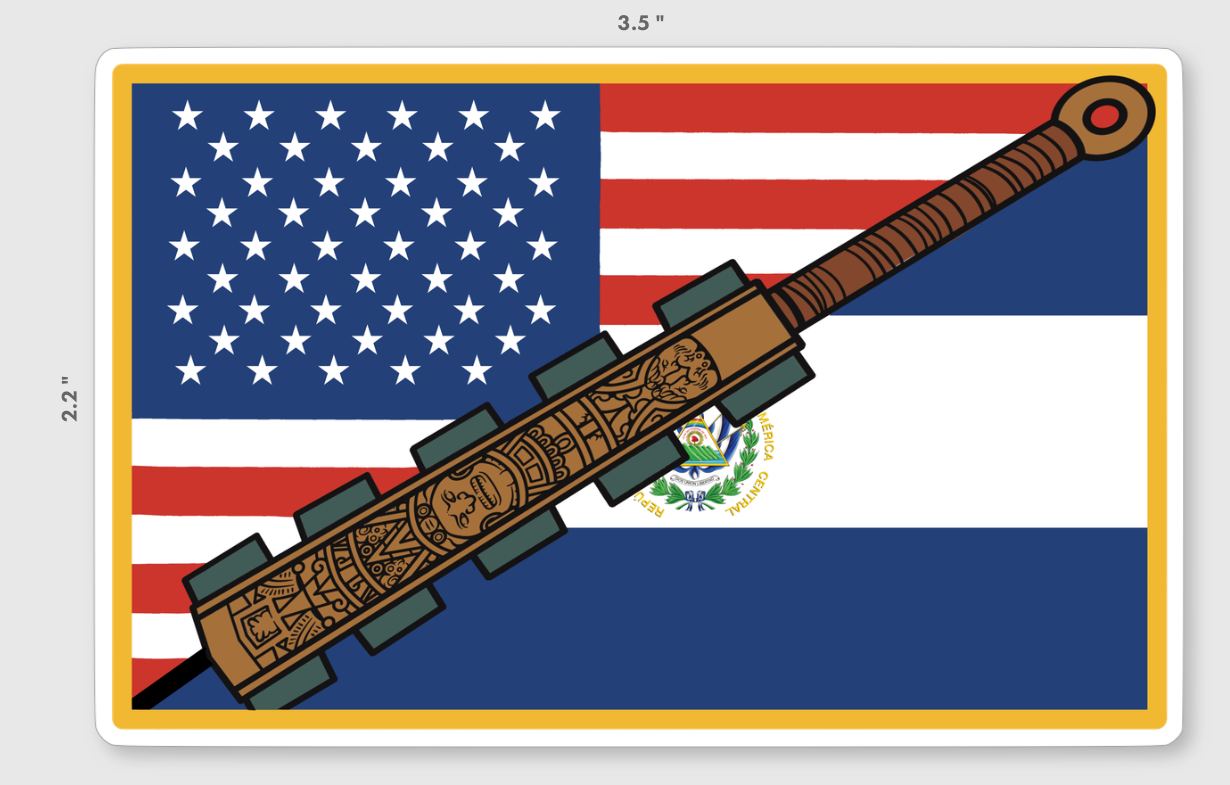 Latino Flag Stickers