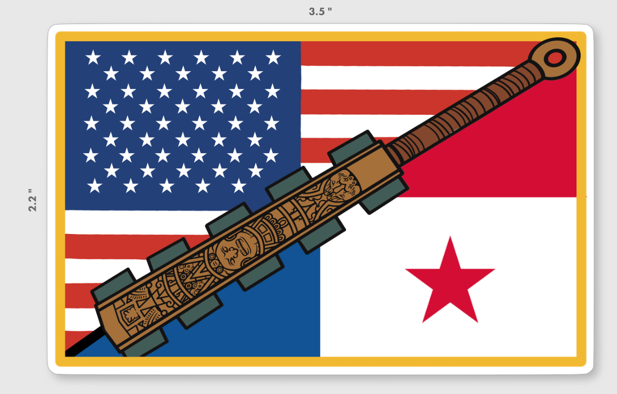 Latino Flag Stickers