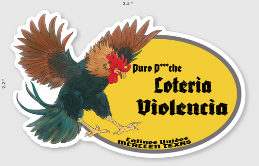 Loteria Violencia Sticker
