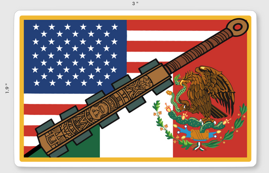 Mexican American Sticker